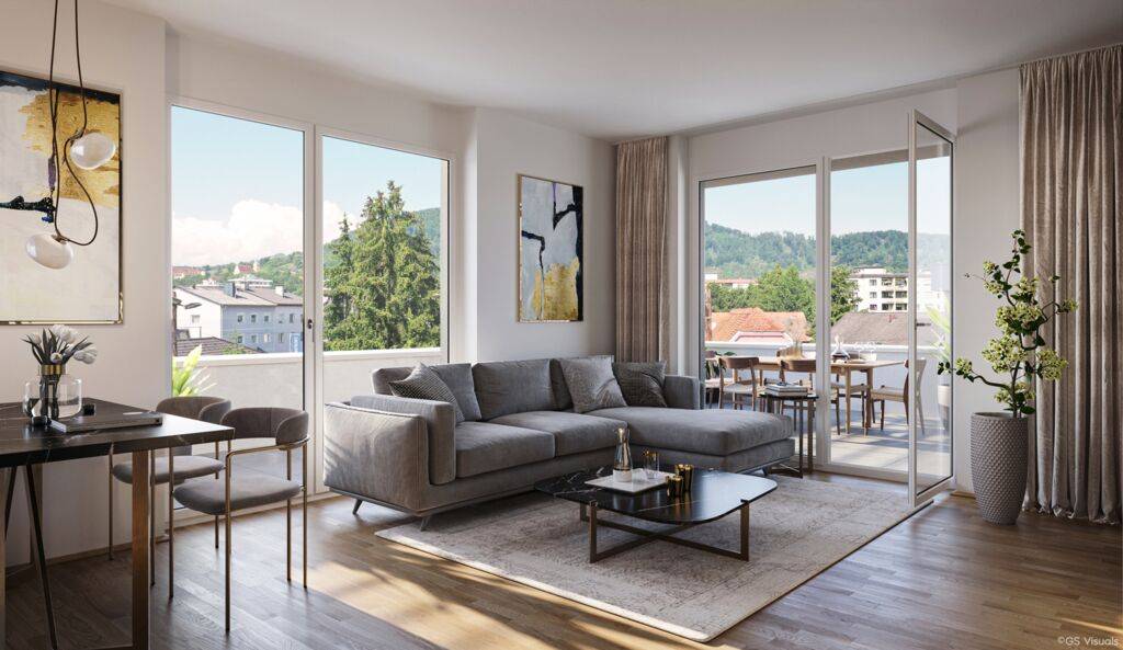 Wohnen in Graz. Neubauwohnung in der Harter Straße.