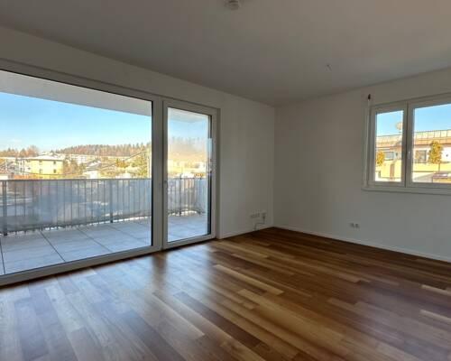 2-Zimmer-Wohnung mit Westterrasse und Carport am Fuße des Spitalbergs.