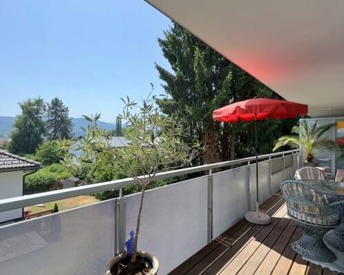 Moderne 2-Zimmer-Wohnung mit großem Balkon in Krumpendorf. Flexible Gestaltung für 3-Zimmer möglich.