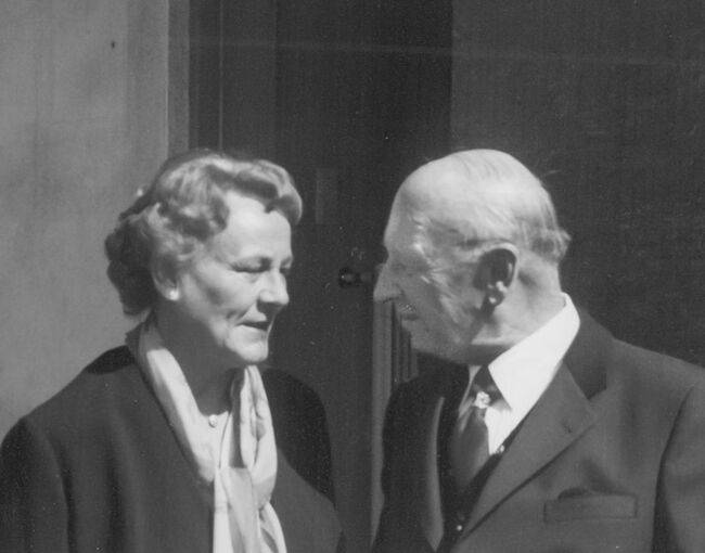 Baumeister Franz Kollitsch und seine Frau